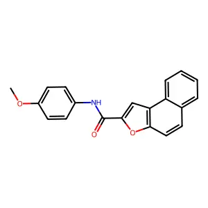 N-(4-methoxyphenyl)naphtho[2,1-b]furan-2-carboxamide structure