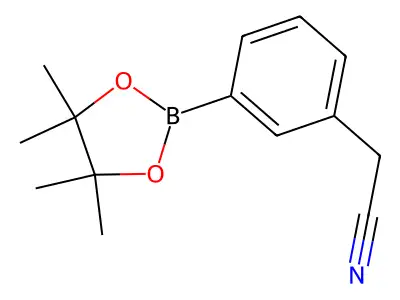 2-(3-(4,4,5,5-Tetramethyl-1,3,2-dioxaborolan-2-yl)phenyl)acetonitrile structure