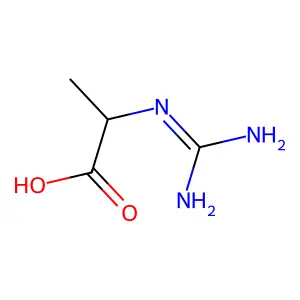 (S)-2-胍基丙酸 structure