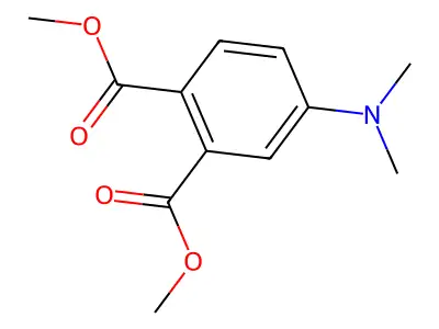 Dimethyl 4-dimethylaminophthalate structure