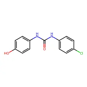 1-(4-Chlorophenyl)-3-(4-hydroxyphenyl)urea structure