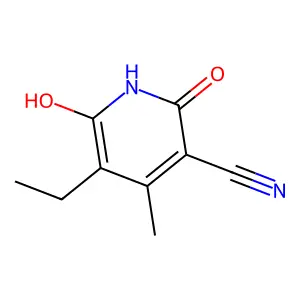 5-Ethyl-6-hydroxy-4-methyl-2-oxo-1,2-dihydropyridine-3-carbonitrile structure