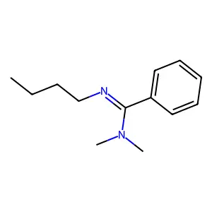 N,N-Dimethyl-N'-butyl-benzamidine structure