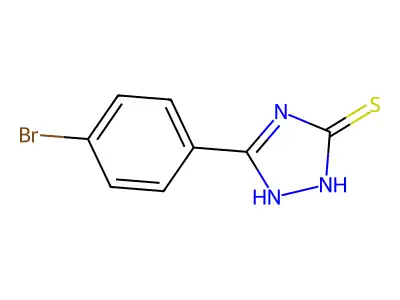 5-(4-Bromophenyl)-2,4-dihydro-3H-1,2,4-triazole-3-thione structure