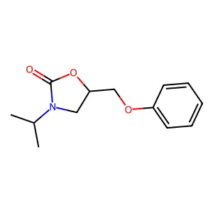 3-Isopropyl-5-(phenoxymethyl)-2-oxazolidinone structure