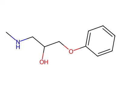 (2S)-1-(methylamino)-3-phenoxypropan-2-ol structure