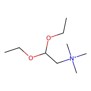 Ethanaminium, 2,2-diethoxy-N,N,N-trimethyl- structure