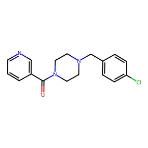 [4-(4-Chlorobenzyl)piperazin-1-yl](pyridin-3-yl)methanone structure