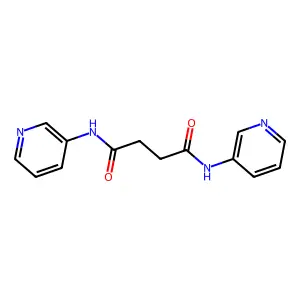 N,N'-bis(pyridin-3-yl)butanediamide structure