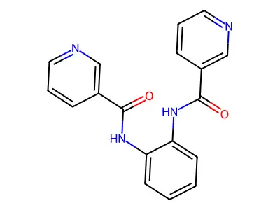 N-[2-(pyridine-3-carbonylamino)phenyl]pyridine-3-carboxamide structure