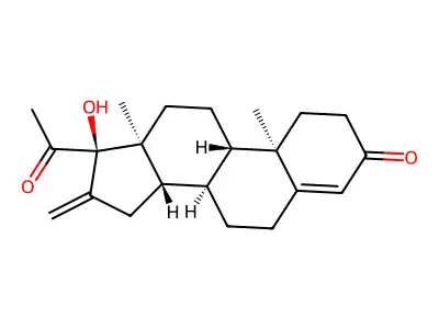 16-Methylene-17 alpha-hydroxyprogesterone structure