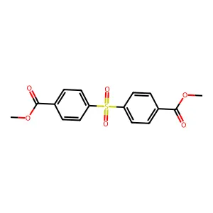 Dimethyl 4,4'-sulphonyldibenzoate structure