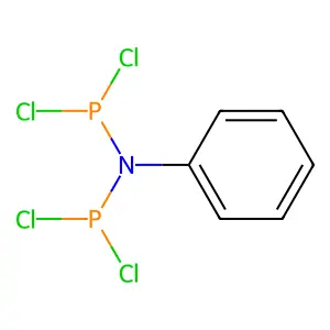 Imidodiphosphorous tetrachloride, phenyl- structure
