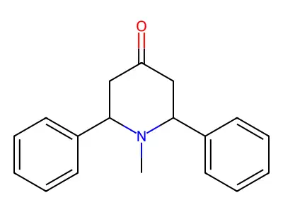 1-Methyl-2,6-diphenylpiperidin-4-one structure