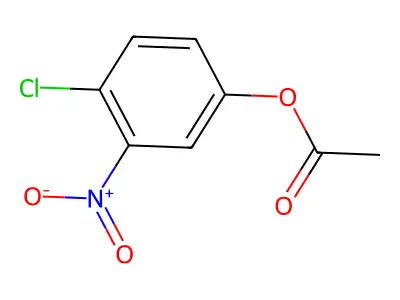 4-Chloro-3-nitrophenyl acetate structure