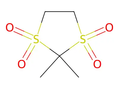 2,2-Dimethyl-1,3-dithiolane 1,1,3,3-tetraoxide structure