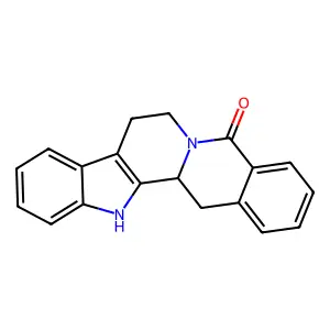 3,11,12,21-tetrahydro-1H-yohimban-14-one structure