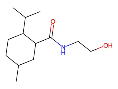 N-(2-Hydroxyethyl)-2-(isopropyl)-5-methylcyclohexanecarboxamide structure