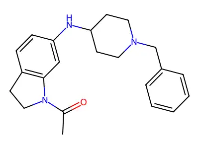 1-Acetyl-N-(1-benzylpiperidin-4-yl)-indolin-6-amine structure