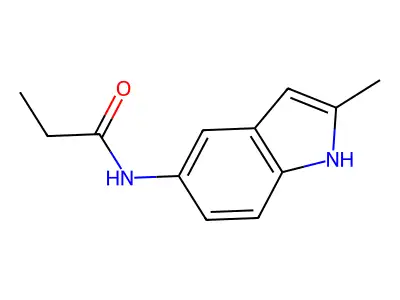 N-(2-methyl-1H-indol-5-yl)propanamide structure