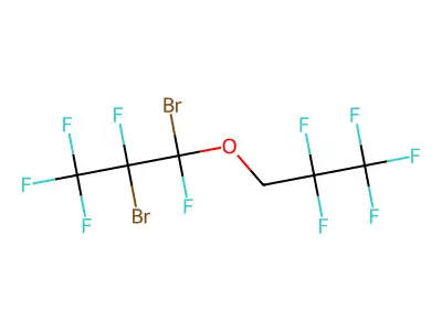 1,2-Dibromo-1,2,3,3,3-pentafluoro-1-(2,2,3,3,3-pentafluoropropoxy)propane structure