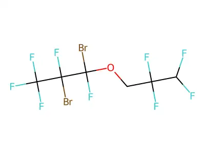 1,2-Dibromo-1,2,3,3,3-pentafluoro-1-(2,2,3,3-tetrafluoropropoxy)propane structure