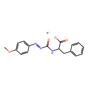 N-(((4-Methoxyphenyl)diazenyl)carbonyl)phenylalanine structure