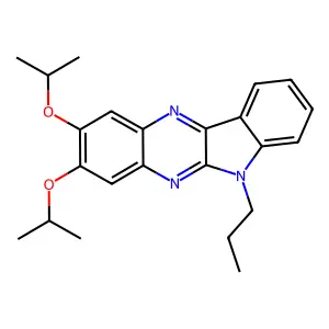 2,3-bis(propan-2-yloxy)-6-propyl-6H-indolo[2,3-b]quinoxaline structure