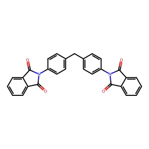 N,N'-(Methylenedi-p-phenylene)diphthalimide structure