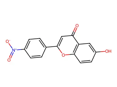 4'-Nitro-6-hydroxyflavone structure