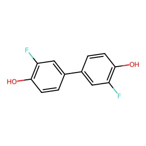 3,3'-Difluoro-4,4'-dihydroxybiphenyl structure