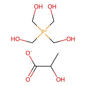 Tetrakis(hydroxymethyl)phosphonium lactate structure