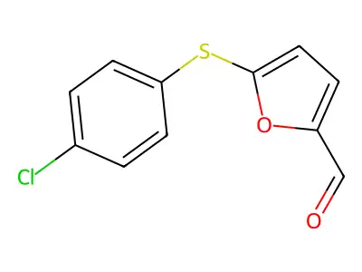 5-[(4-Chlorophenyl)sulfanyl]-2-furaldehyde structure