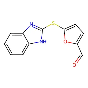 5-(1H-Benzimidazol-2-ylsulfanyl)-2-furaldehyde structure