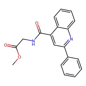 Methyl 2-[(2-phenylquinolin-4-yl)formamido]acetate structure
