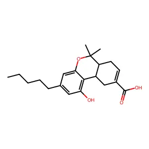 11-去甲-9-羧基-Δ9-四氢大麻酚 structure
