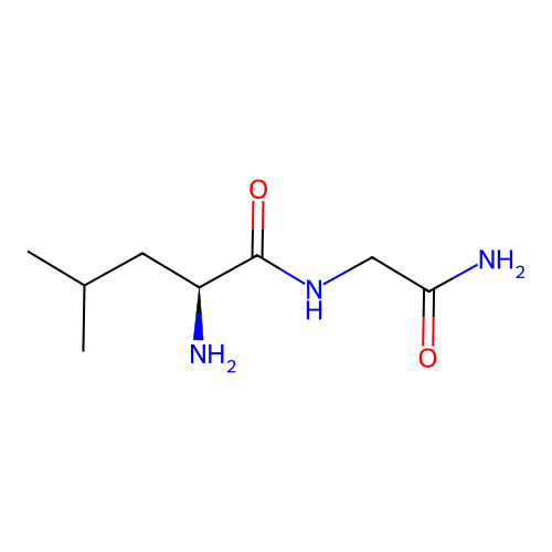 Glycinamide, L-leucyl- structure