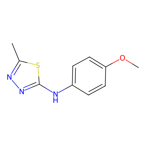 N-(4-methoxyphenyl)-5-methyl-1,3,4-thiadiazol-2-amine structure