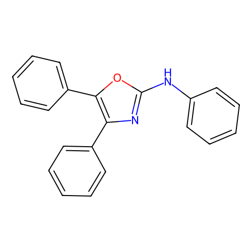N,4,5-triphenyl-1,3-oxazol-2-amine structure