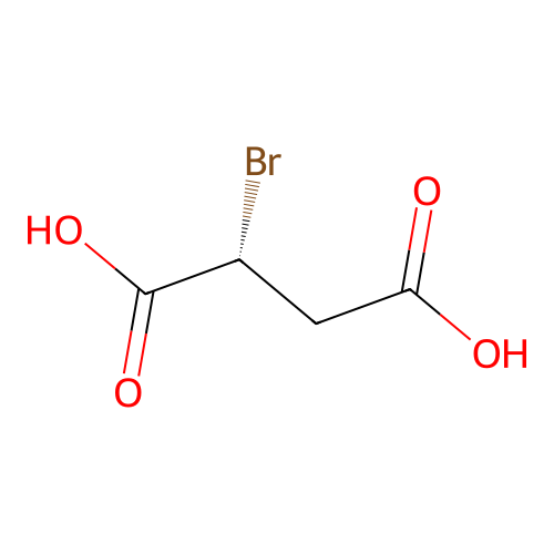 (2R)-2-bromobutanedioic acid structure