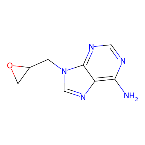 9-(2,3-Epoxypropyl)adenine structure