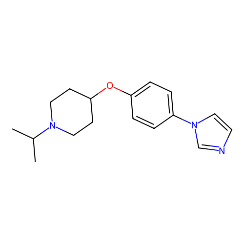Piperidine, 4-[4-(1H-imidazol-1-yl)phenoxy]-1-(1-methylethyl)- structure