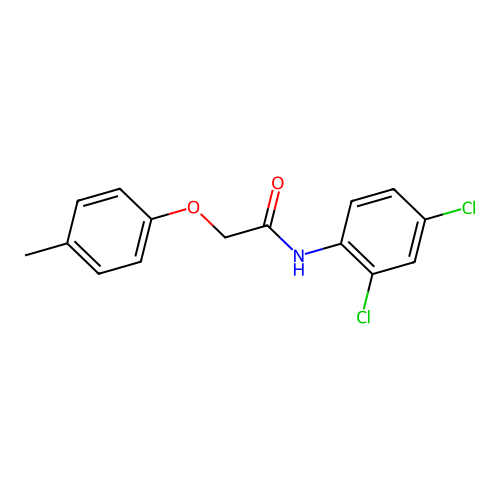 N-(2,4-dichlorophenyl)-2-(4-methylphenoxy)acetamide structure