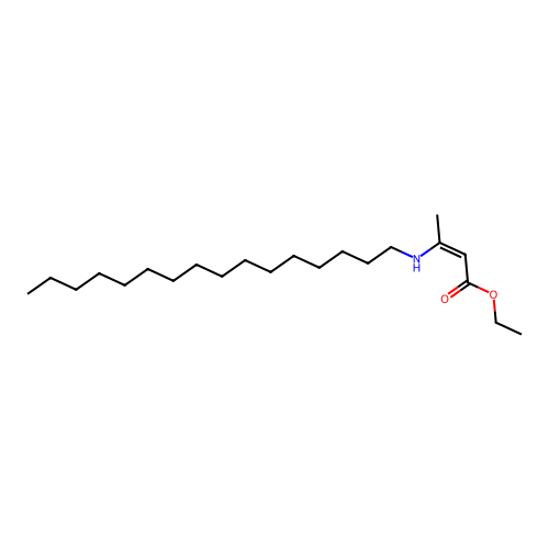 (Z)-ethyl 3-(hexadecylamino)but-2-enoate structure