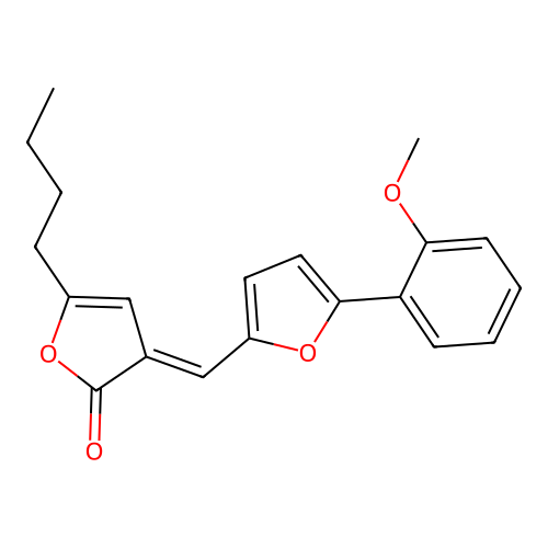 (E)-5-butyl-3-((5-(2-methoxyphenyl)furan-2-yl)methylene)furan-2(3H)-one structure