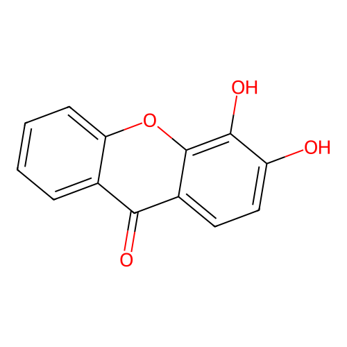 3,4-Dihydroxy-xanthone structure