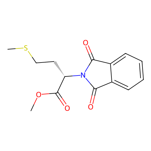 methyl (2S)-2-(1,3-dioxoisoindol-2-yl)-4-methylsulfanylbutanoate structure