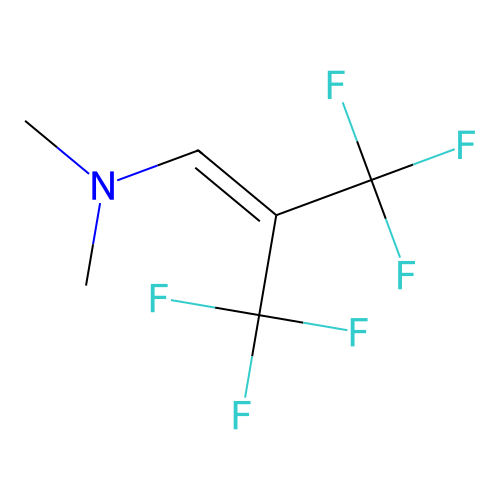 Hexafluoroisobutenyldimethylamine structure