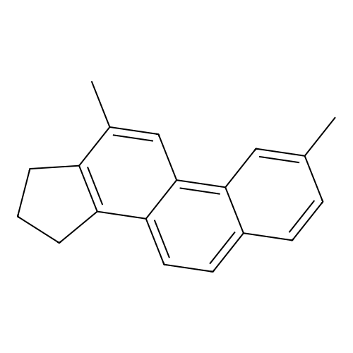 15H-Cyclopenta(a)phenanthrene, 16,17-dihydro-2,12-dimethyl- structure