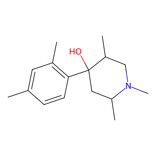 4-(2,4-Dimethylphenyl)-1,2,5-trimethylpiperidin-4-ol structure